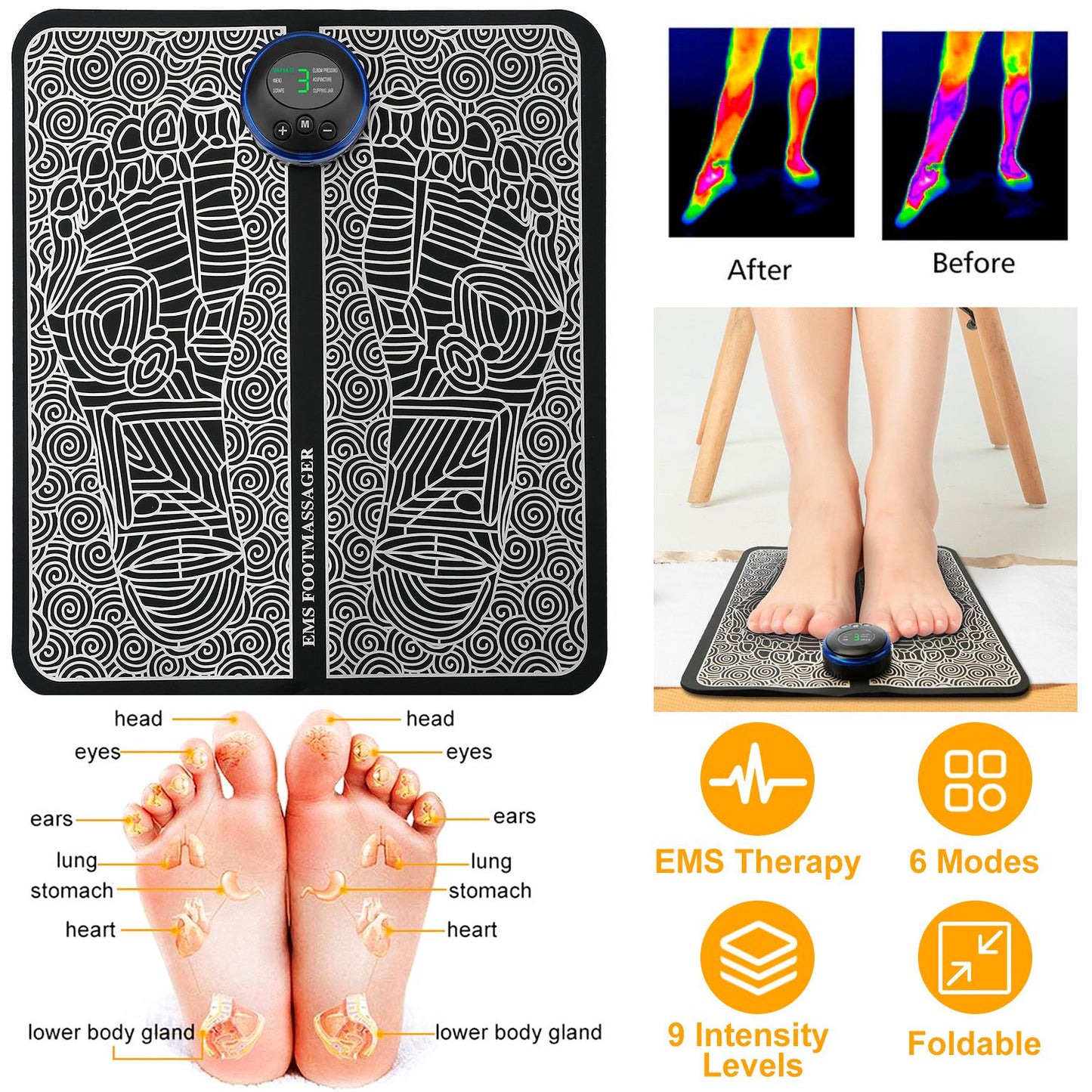 Electric Foot Massage Pad